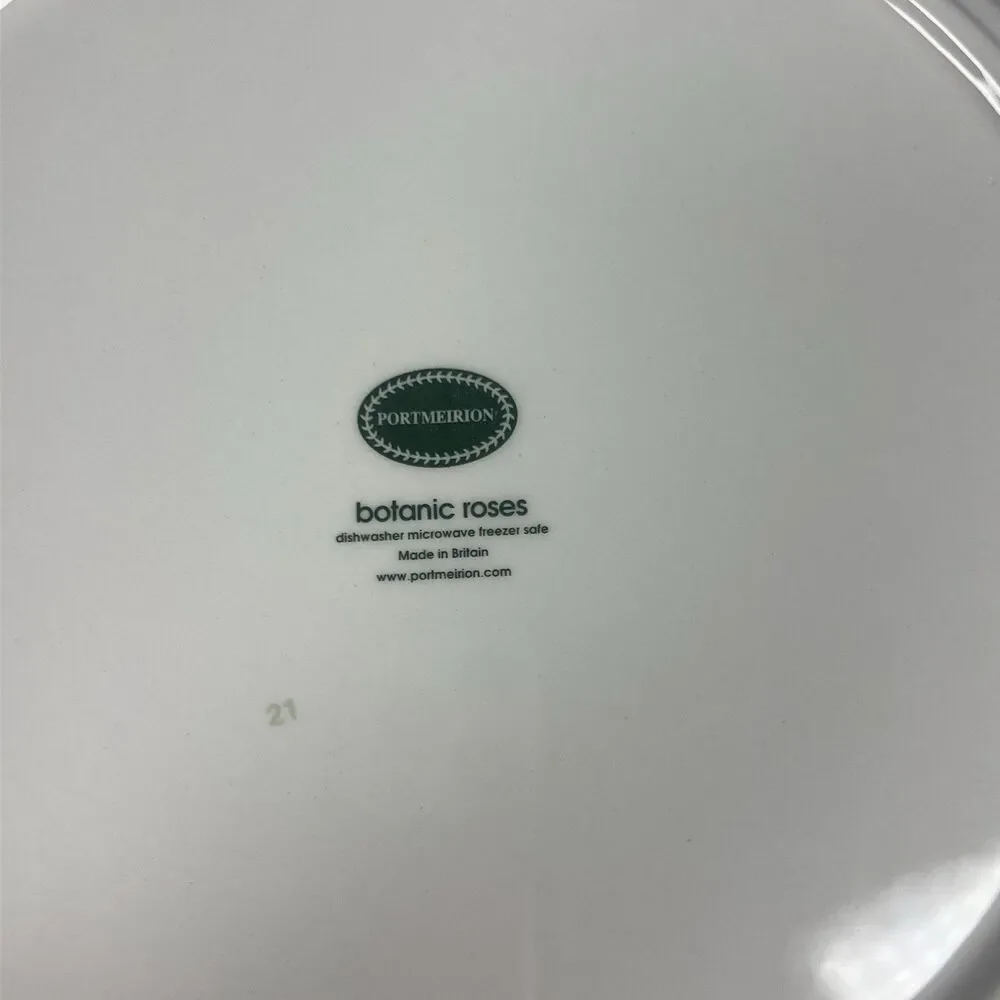 Portmeirion Botanic Roses Garden 8.5 in Salad Plate Portmeirion Rose